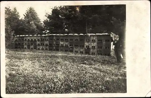 Foto Ak Imker, Bienenstöcke