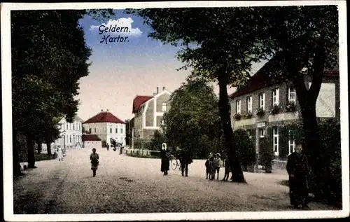 Ak Geldern am Niederrhein, Hartor, Straßenpartie