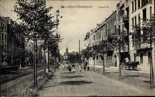 Ak Oberkassel Düsseldorf am Rhein, Lueg Allee