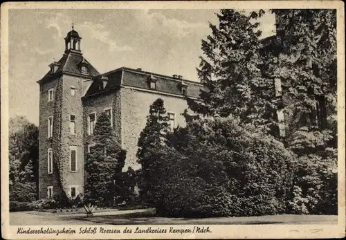 Ak Neersen Willich am Niederrhein, Kindererholungsheim Schloss Neersen des Landkreises Kempen