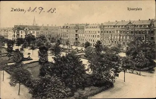 Ak Zwickau in Sachsen, Römerplatz