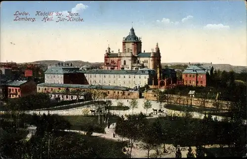 Ak Lwów Lemberg Ukraine, Kosciol Sw. Jura, Heil. Jur Kirche