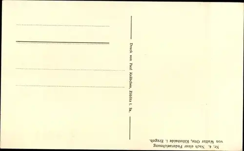 Künstler Ak Otte, W., Kühnhaide Marienberg im Erzgebirge, Kirche