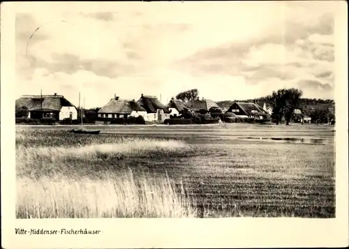 Ak Vitte Insel Hiddensee, Fischerhäuser