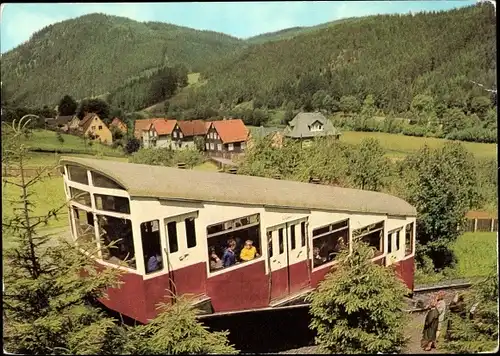 Ak Oberweißbach im Weißbachtal Thüringen, Bergbahn