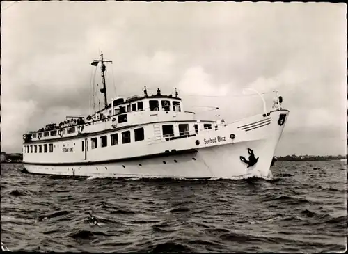 Ak Fahrgastschiff MS Seebad Binz, Weiße Flotte Stralsund