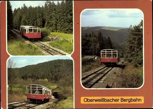 Ak Oberweißbach im Weißbachtal Thüringen, Bergbahn