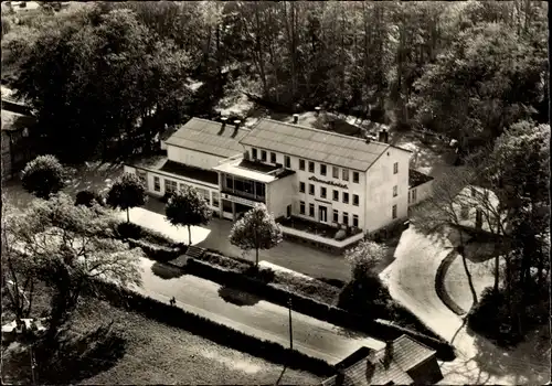 Ak Kappeln an der Schlei, Strandhotel, Außenansicht, Bäume