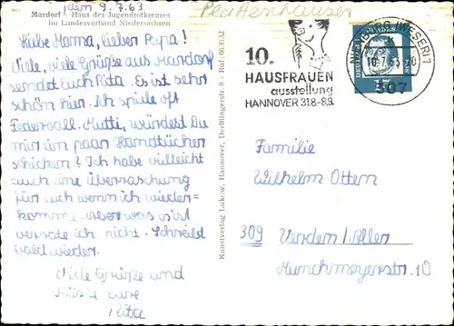 Ak Mardorf Neustadt am Rübenberge, Haus des Jugendrotkreuzes