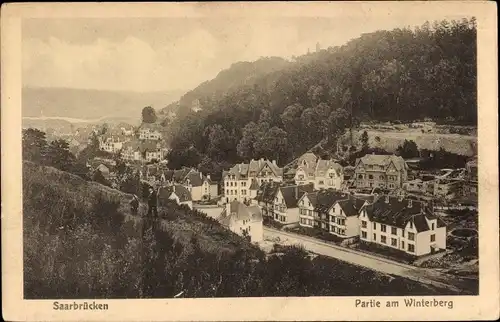 Ak Saarbrücken, Partie am Winterberg, Totalansicht, Wohnsiedlung
