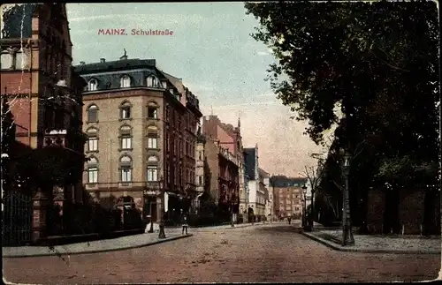 Ak Mainz am Rhein, Schulstraße