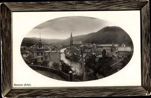 Präge Passepartout Ak Gemünd Schleiden in der Eifel, Gesamtansicht