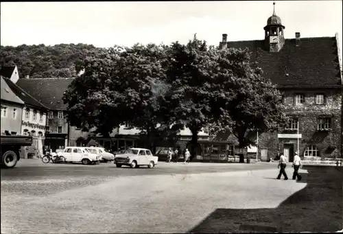 Ak Freyburg an der Unstrut, Marktplatz, Rathaus