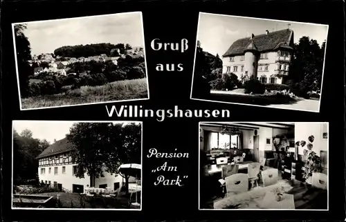 Ak Willingshausen, Pension Am Park, Ort