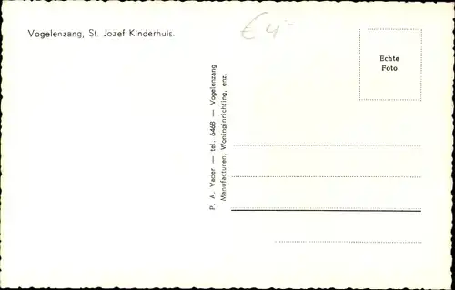 Ak Vogelenzang Bloemendaal Nordholland Niederlande, St. Jozef Kinderhuis