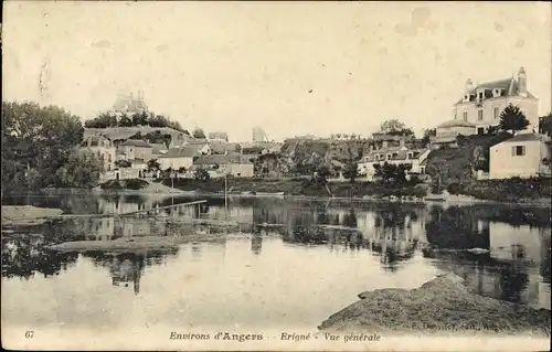 Ak Erigné Maine et Loire, Vue generale