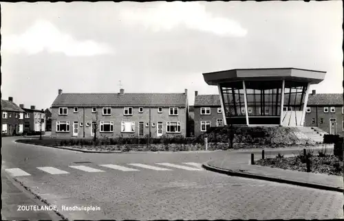 Ak Zoutelande Veere Zeeland Niederlande, Raadhuisplein