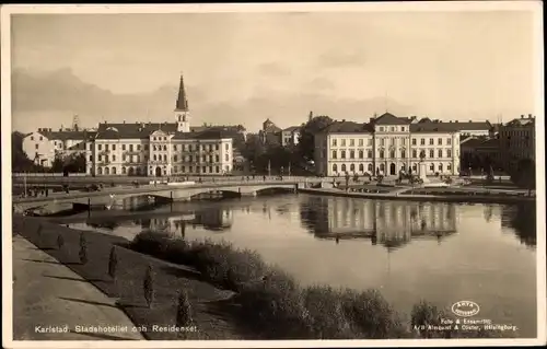 Ak Karlstad Schweden, Stadshotellet och Residenset