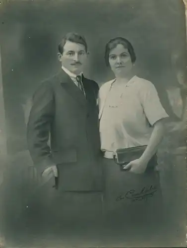 Foto Combalié, Henri, Tolouse, Portrait, Mann und Frau