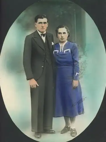 Foto Combalié, Henri, Tolouse, Portrait, junger Mann und junge Frau