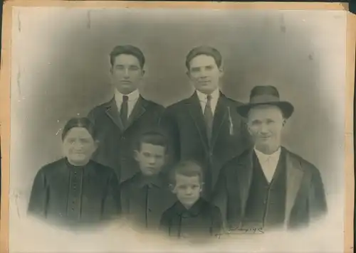 Foto Portrait, Familie, Mann, Frau, Kinder