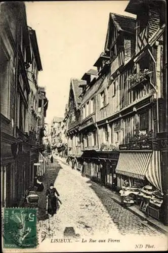 Ak Lisieux Calvados, La Rue aux Fevres