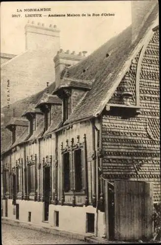 Ak Lisieux Calvados, Ancienne Maison de la Rue d'Orbec