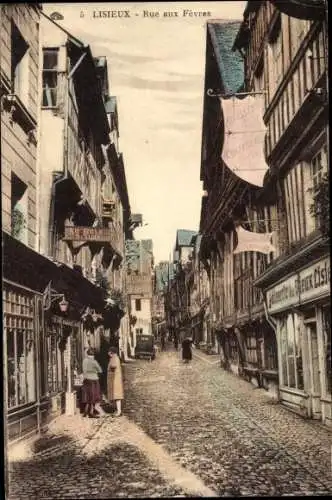 Ak Lisieux Calvados, Rue aux Fevres