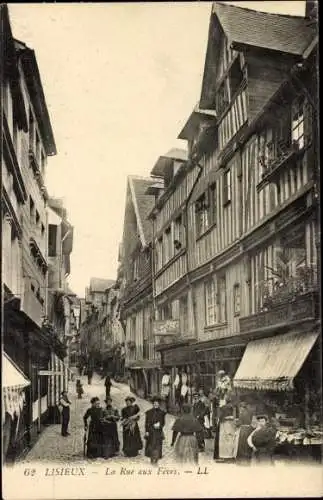 Ak Lisieux Calvados, La Rue aux Fevres