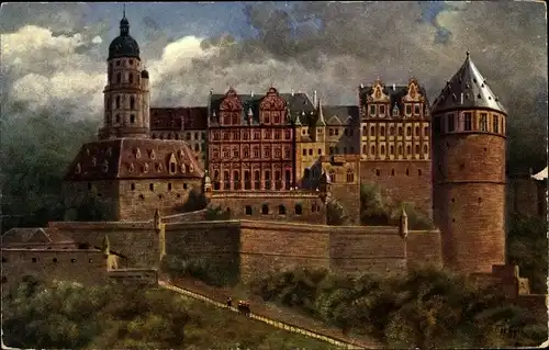 Künstler Ak Hoffmann, H., Heidelberg, Heidelberger Schloss vor der Zerstörung 1620