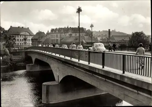 Ak Weißenfels an der Saale, Brücke des Friedens