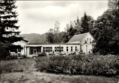 Ak Mägdesprung Harzgerode am Harz, Selkemühle, Schulungs und Ferienheim Deutsche Post