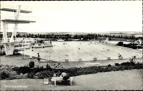 Ak Elsdorf im Rheinland, Freibad