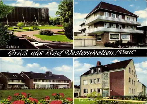 Ak Westernkotten Erwitte in Westfalen, Haus Margareta, Kurheim Kemper, Pension Wieners