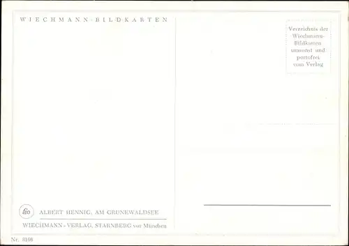 Künstler Ak Hennig, A., Märkische Landschaft