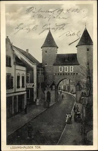 Ak Dülmen im Münsterland, Lüdinghauser Tor