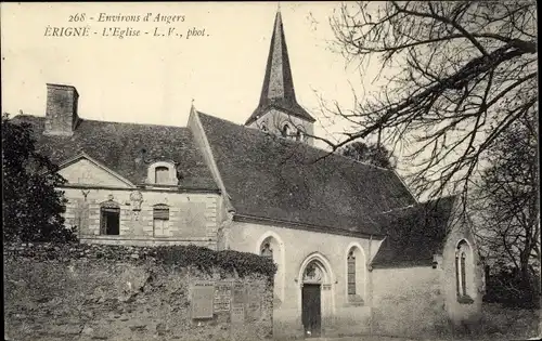 Ak Erigné Maine et Loire, L'Eglise