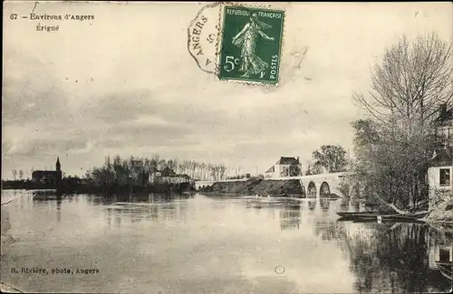 Ak Erigné Maine et Loire, Flusspartie