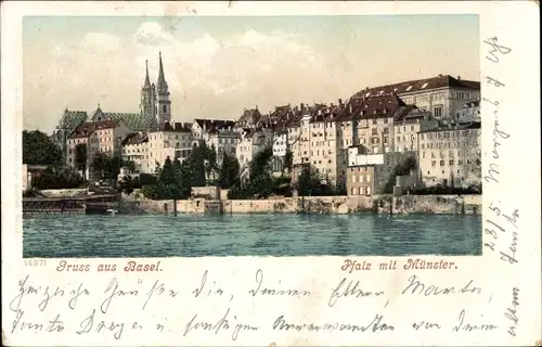 Ak Bâle Basel Stadt Schweiz, Pfalz, Münster