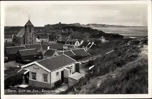 Ak Zoutelande Veere Zeeland Niederlande, Dorp, duin en Zee