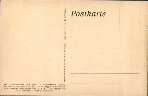 Scherenschnitt Ak Diefenbach, Göttliche Jugend 2, Blatt 32, Kinderreigen