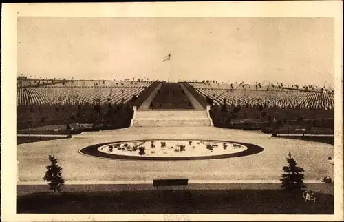 Ak Romagne sous Montfaucon Lothringen Meuse, L'immense Cimetiere Americain