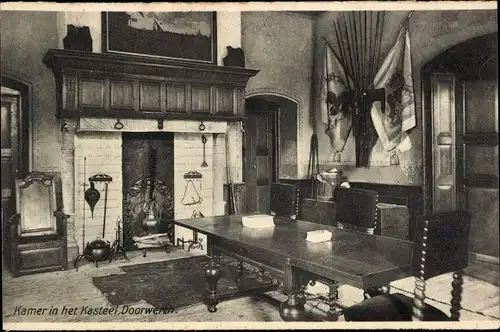 Ak Doorwerth Gelderland, Kasteel, Kamer