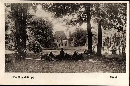 Ak Boult sur Suippe Marne, Schloss