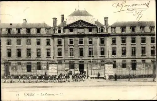 Ak Rouen Seine Maritime, La Caserne