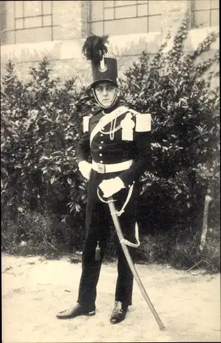 Ak Belgique, Fete Militaire du Centenaire, Officier du 1er Chasseurs a cheval 1831