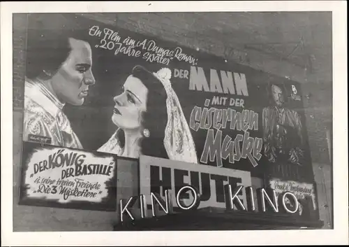 Foto Ak Filmplakat, Kino, Der Mann mit der eisernen Maske, Der König der Bastille
