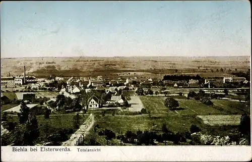 Ak Biehla Elsterwerda Brandenburg, Tolalansicht