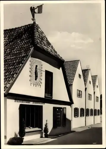 Ak Telgte in Westfalen, Heimathaus Münsterland, Erweiterungsbau 1937, Sonnenuhr