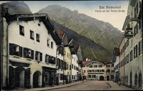 Ak Bad Reichenhall in Oberbayern, Tiroler Straße